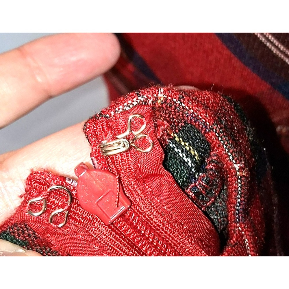 Forever 21 Red Plaid Bib Overall Dress Size S Dark Academia School Girl Preppy - Picture 6 of 14